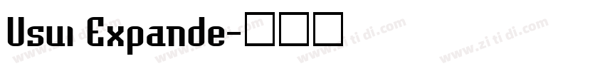Usui Expande字体转换
